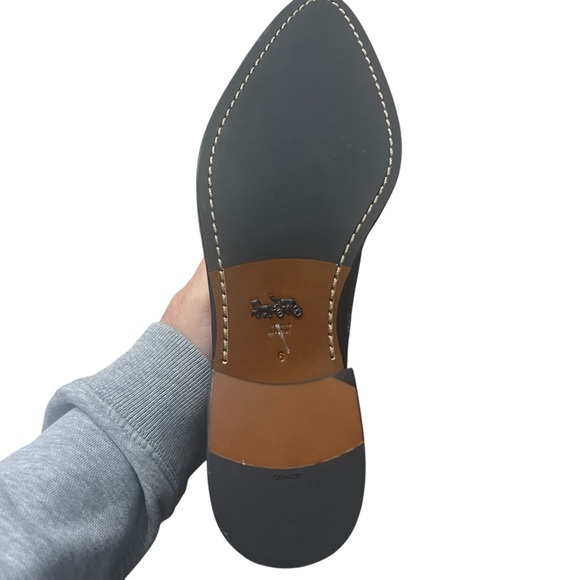 COACH Bowery Prairie Suede Chelsea Boots in Black / Blue Size 6 NWOB - Picture 9 of 11